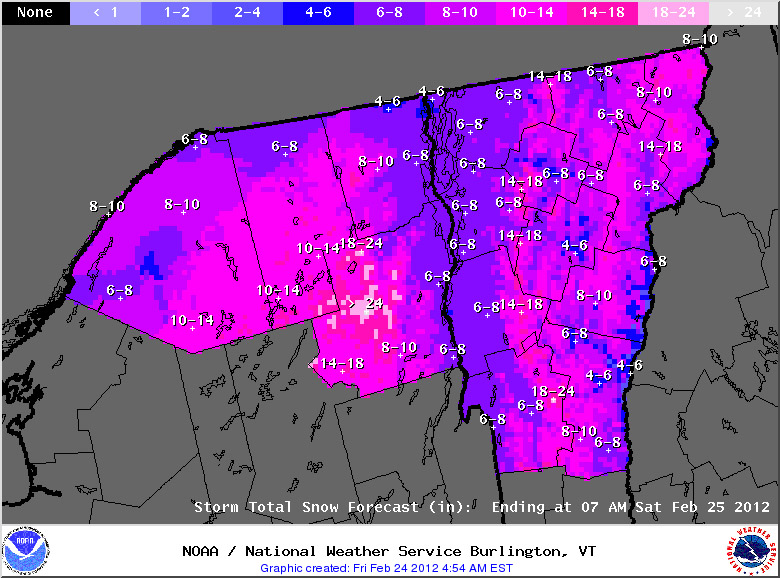 Vermont winter storm 1 to 2 feet of snow possible in mountains