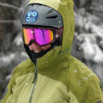 An image of Erica in her ski gear with a bit of snowfall at Bolton Valley Ski Resort in Vermont