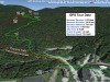 A Google Earth map with GPS tracking data from today's ski tour on the Bolton Valley Nordic and Backcountry Network
