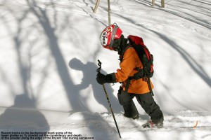Image of Ty skinning on the Bryant Trail