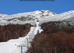 Picture of the gondola slopes of Mt. Mansfield