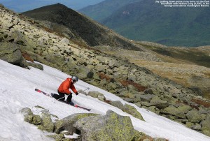 Image of Jay skiing on the East Snowfield