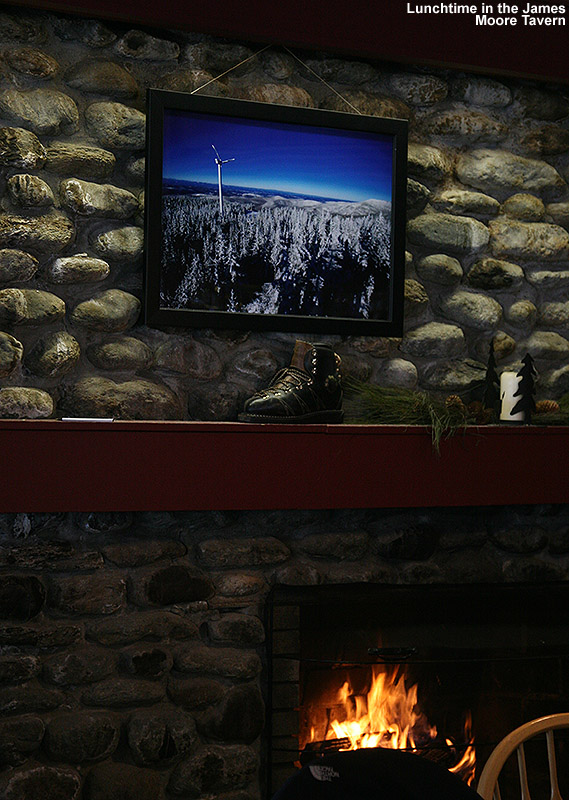 An image from inside the James Moore Tavern at Bolton Valley Ski Resort in Vermont
