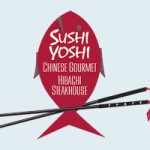 An image of the logo for the Sushi Yoshi Asian restaurant in Stowe, Vermont