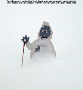 An image of the Vista Beast at the base of Bolton Valley Ski Resort in Vermont 