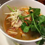 An image of Shrimp Pho from the Great Room Grill at Stowe Mountain Ski Resort in Vermont