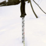 An image showing the depth of the new powder for skiing at Brandon Gap in Vermont