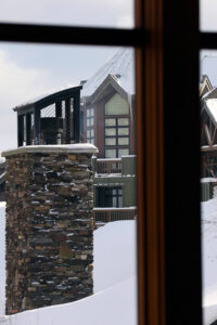 An image from the Spruce Peak Village at Stowe Mountain Resort in Vermont