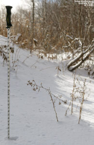 An image showing the depth of the snow at Village elevation of Bolton Valley Ski Resort in Vermont