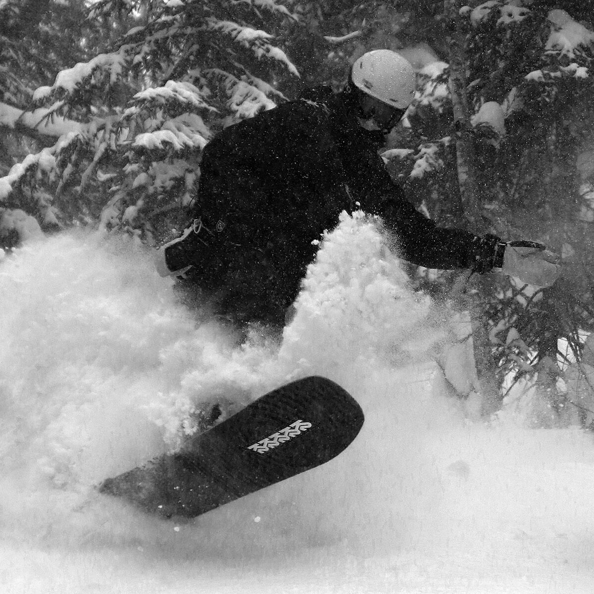 An image of Will shredding fresh powder from Winter Storm Ronnie during a March riding session at Bolton Valley Ski Resort in Vermont